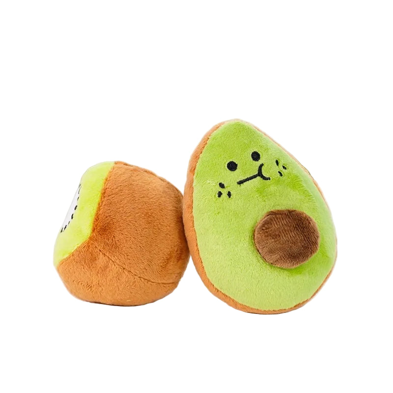 Kiwi- und Avocado-Plüschtier